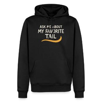 Jour de l’adoption Refuge pour animaux de sauvetage - Sweat à capuche Premium bio Homme - noir - Devant - Nico (187cm)