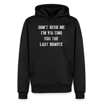Lustige Herrenhemden, sarkastische T-Shirts mit lustigen Sprüchen - Männer Premium Bio Hoodie - Schwarz - Vorne - Nico (187cm)