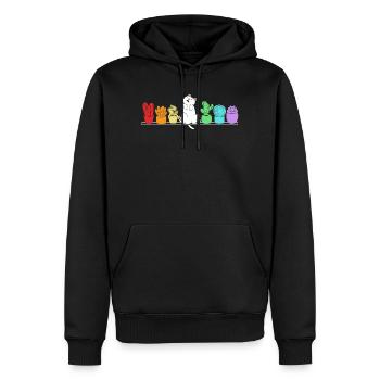 Plante Cactus Cactus - Sweat à capuche Premium bio Homme - noir - Devant - Nico (187cm)