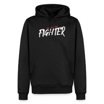 Ju-Jutsu Fighter Shirt - Männer Premium Bio Hoodie - Schwarz - Vorne - Nico (187cm)