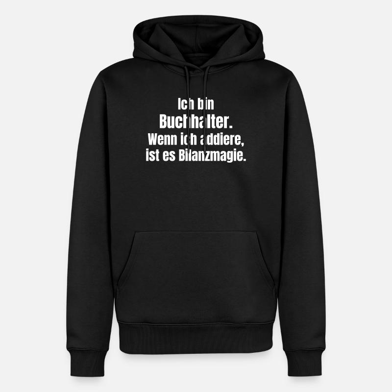 Déclaration du comptable magique du bilan - Sweat à capuche Premium bio Homme - noir