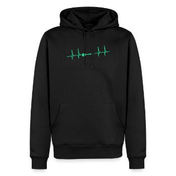 Dart Darter Darten - Männer Premium Bio Hoodie - Schwarz - Vorne - Nico (187cm)