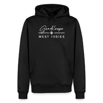 Guadeloupe - France - West Indies - Karibik - Männer Premium Bio Hoodie - Schwarz - Vorne - Nico (187cm)