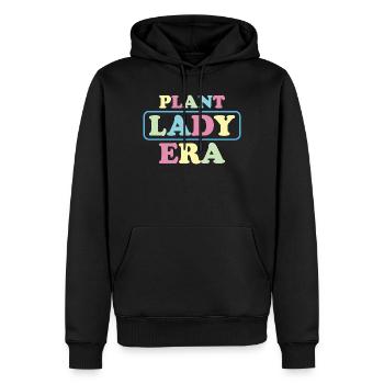 Pastel Lady Plant Ära - Männer Premium Bio Hoodie - Schwarz - Vorne - Nico (187cm)