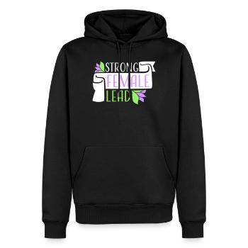Femmes fortes dirigées par le féminisme Autonomisation des femmes - Sweat à capuche Premium bio Homme - noir - Devant - Nico (187cm)