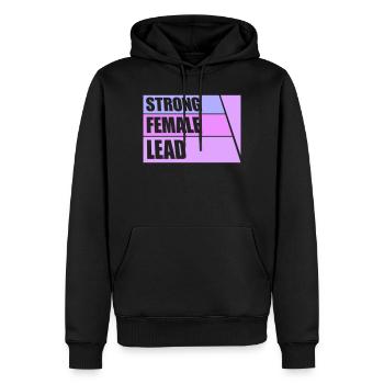 Femmes fortes dirigées par le féminisme Autonomisation des femmes - Sweat à capuche Premium bio Homme - noir - Devant - Nico (187cm)