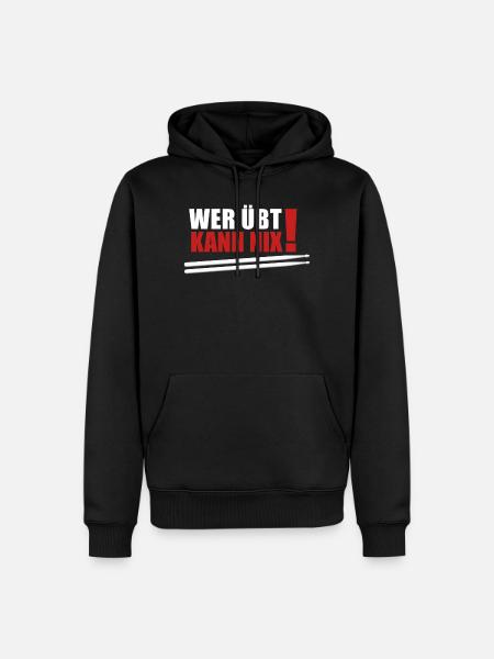 Who practices can't do anything - Men’s Premium Organic Hoodie - black