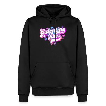 Galentine Vibes Süße Match-Girls-Gruppenparty - Männer Premium Bio Hoodie - Schwarz - Vorne - Nico (187cm)