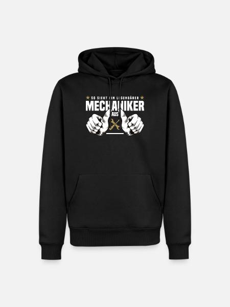 mechanic - Men’s Premium Organic Hoodie - black