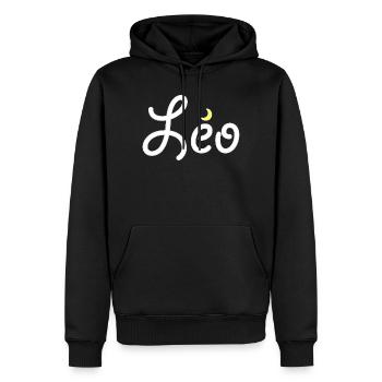Löwe - Männer Premium Bio Hoodie - Schwarz - Vorne - Nico (187cm)