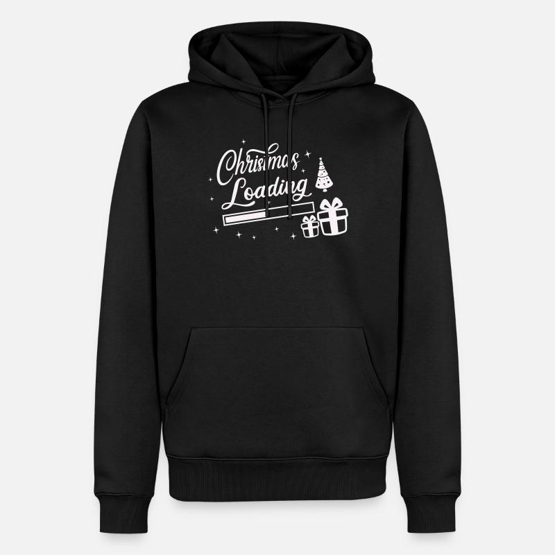 Christmas Loading - Männer Premium Bio Hoodie - Schwarz
