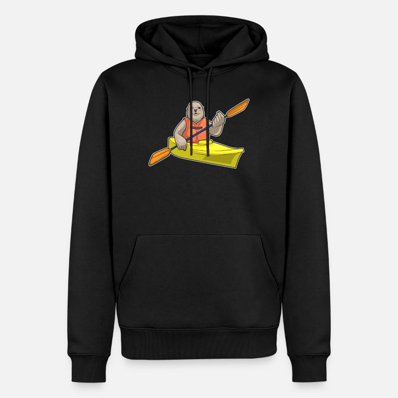 Petit bateau phoque - Sweat à capuche Premium bio Homme - noir