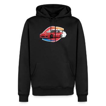 Drifting Queen JDM Muscle Car Racing Burnout-Stil - Männer Premium Bio Hoodie - Schwarz - Vorne - Nico (187cm)