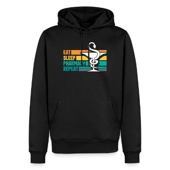 Apotheker Pharmazeutisch-technischer - Männer Premium Bio Hoodie - Schwarz - Vorne - Nico (187cm)
