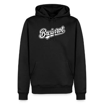 Brainrot - Mèmes Drôles de la Gen Alpha - Sweat à capuche Premium bio Homme - noir - Devant - Nico (187cm)