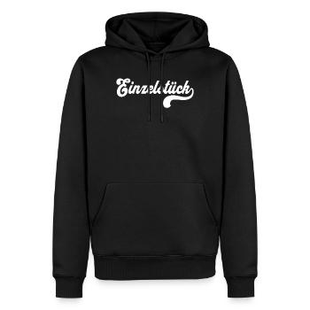 Single copy - Men’s Premium Organic Hoodie - black - Front - Nico (187cm)