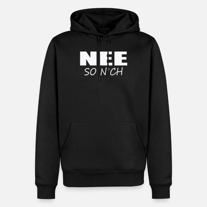 NON, PAS COMME ÇA - Sweat à capuche Premium bio Homme - noir