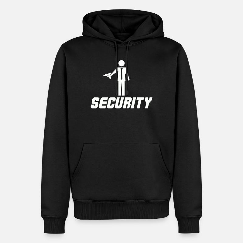 Sécurité armée - Sweat à capuche Premium bio Homme - noir