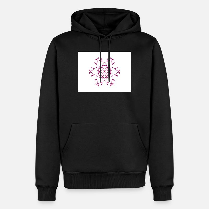 mandala2tv - Sweat à capuche Premium bio Homme - noir