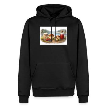 Dons du Grand Nord - Mors - Sweat à capuche Premium bio Homme - noir - Devant - Nico (187cm)