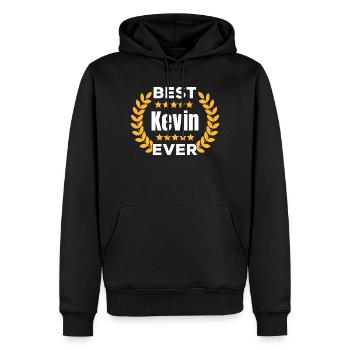 Meilleur cadeau de Kevin Legend Name Gift - Sweat à capuche Premium bio Homme - noir - Devant - Nico (187cm)