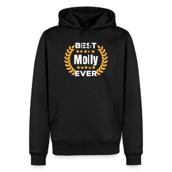 Meilleur cadeau de Molly Legend Name - Sweat à capuche Premium bio Homme - noir - Devant - Nico (187cm)