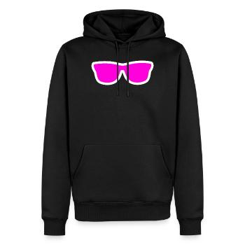 Lunettes de soleil - Sweat à capuche Premium bio Homme - noir - Devant - Nico (187cm)
