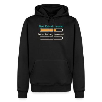 Anime-introvert Weeb Stubenhocker - Männer Premium Bio Hoodie - Schwarz - Vorne - Nico (187cm)