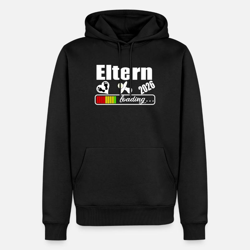 Eltern 2026 - Männer Premium Bio Hoodie - Schwarz