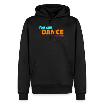 You can dance - Sweat à capuche Premium bio Homme - noir - Devant - Nico (187cm)