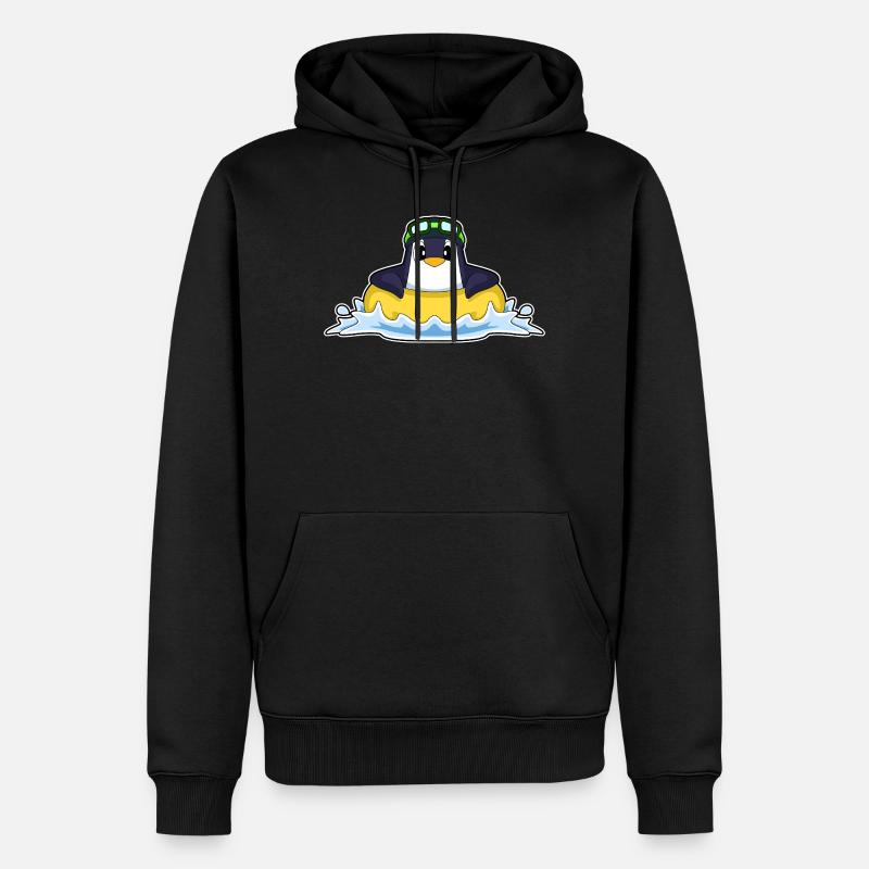 Été de la piscine Penguin - Sweat à capuche Premium bio Homme - noir