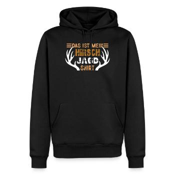 Cadeaux de chasseur Chasse Chasse Examen de chasseur - Sweat à capuche Premium bio Homme - noir - Devant - Nico (187cm)