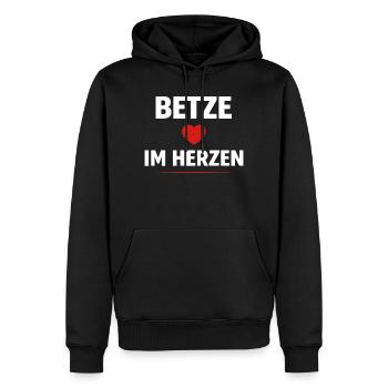 Betze in the Heart – Maillot de supporter de Kaiserslautern - Sweat à capuche Premium bio Homme - noir - Devant - Nico (187cm)