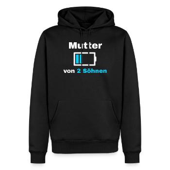 Mother Son Saying Pride Mom 2 Kids Gift - Men’s Premium Organic Hoodie - black - Front - Nico (187cm)