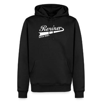 T-shirt Retraité retraité 2026, bonnet - Sweat à capuche Premium bio Homme - noir - Devant - Nico (187cm)