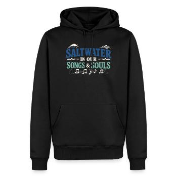 Communauté de musique folk Shanty Crew - Sweat à capuche Premium bio Homme - noir - Devant - Nico (187cm)