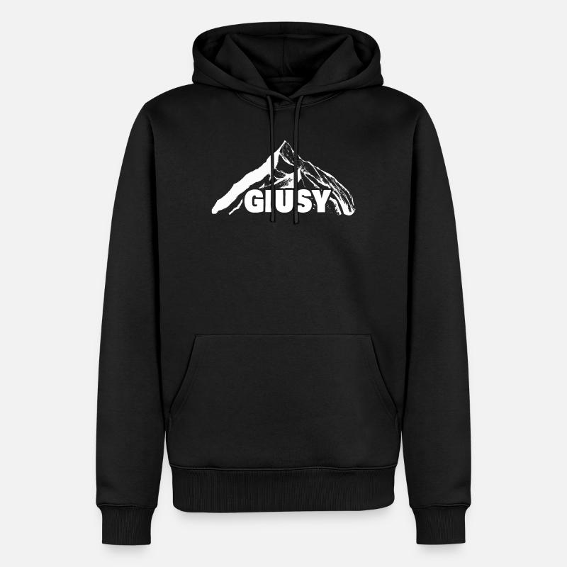 Giusy - Männer Premium Bio Hoodie - Schwarz