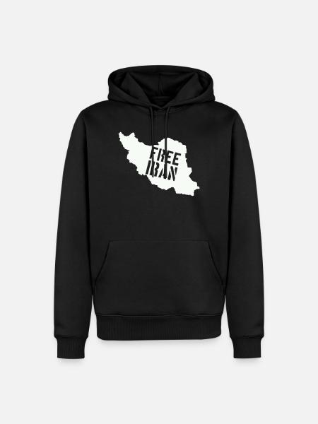 Iran Liberté Iran Libérer l’Iran - Sweat à capuche Premium bio Homme - noir