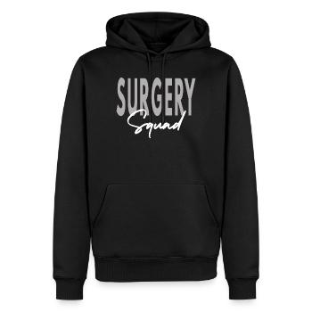 Operationsteam – Medizinisches Team & Abschluss der Krankenpflege - Männer Premium Bio Hoodie - Schwarz - Vorne - Nico (187cm)