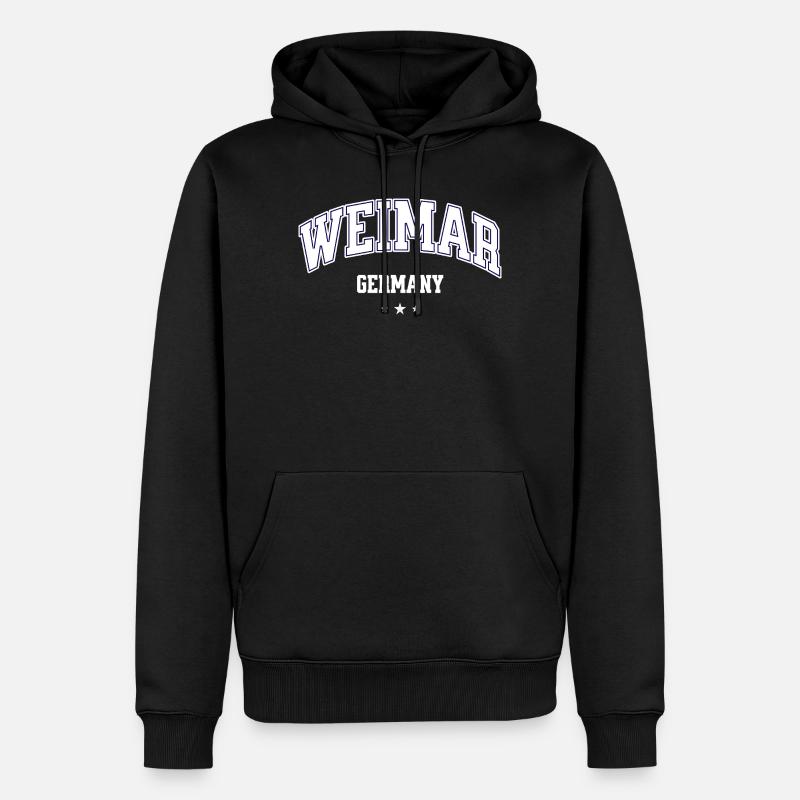Emblème de l’Allemagne de Weimar - Sweat à capuche Premium bio Homme - noir