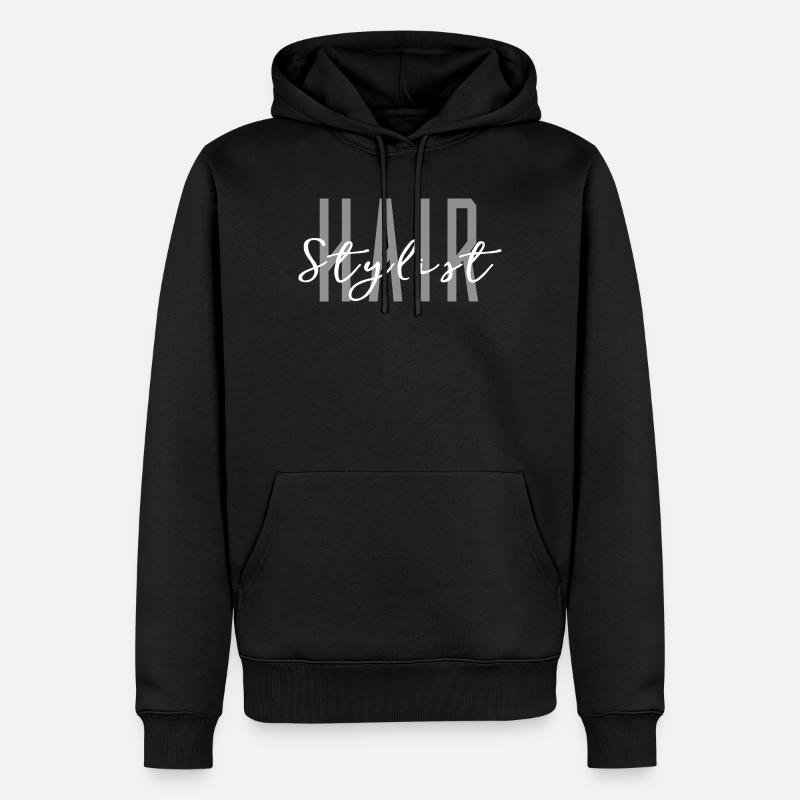 Coiffeur Coiffeur - Salon professionnel - Sweat à capuche Premium bio Homme - noir