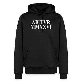 Abitur 2026 - Abitur - Chiffres romains - Latin - Sweat à capuche Premium bio Homme - noir - Devant - Nico (187cm)