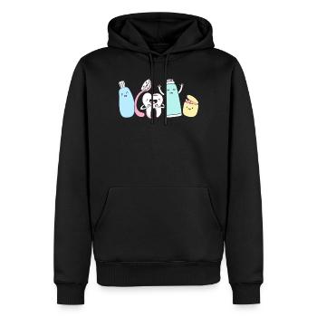 Rezeptionist Zahnarzt - Männer Premium Bio Hoodie - Schwarz - Vorne - Nico (187cm)