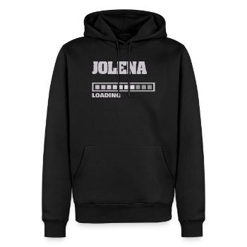 Cadeau pour Jolena - Sweat à capuche Premium bio Homme - noir - Devant - Nico (187cm)