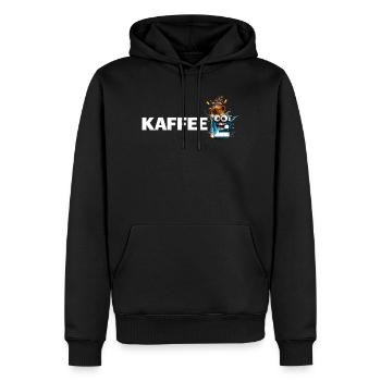 Kaffee Mascot Splash - Männer Premium Bio Hoodie - Schwarz - Vorne - Nico (187cm)