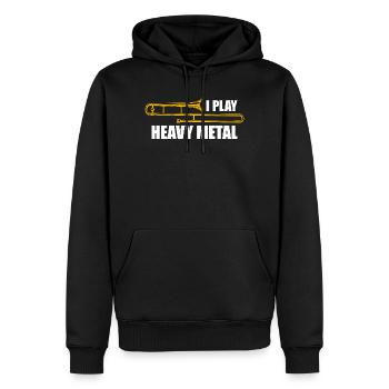 Heavy metal Posaune Posaunenspieler Posaunist - Männer Premium Bio Hoodie - Schwarz - Vorne - Nico (187cm)