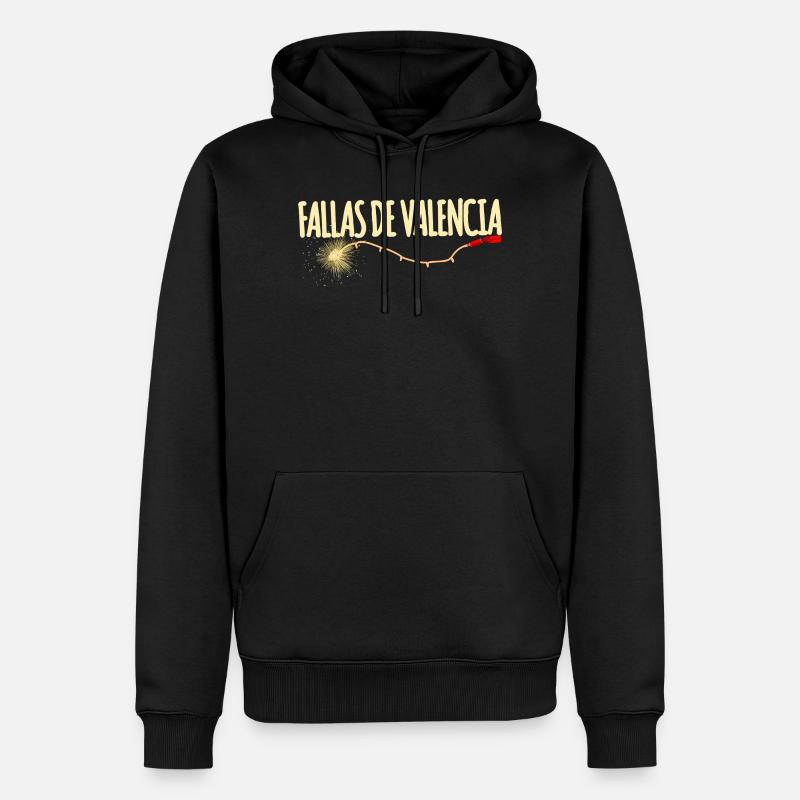 Fallas de Valencia Traca - Sweat à capuche Premium bio Homme - noir