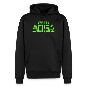 Logos Ethos Pathos Rhetorik Philosophie Student - Männer Premium Bio Hoodie - Schwarz - Vorne - Nico (187cm)