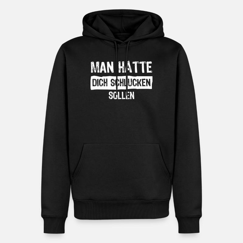 Tu aurais dû être avalé - Sweat à capuche Premium bio Homme - noir