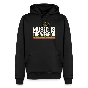 Reggae Music - Männer Premium Bio Hoodie - Schwarz - Vorne - Nico (187cm)